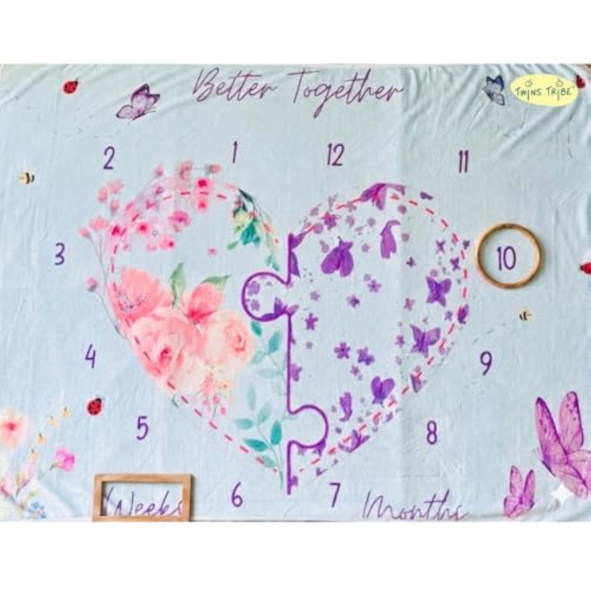 Milestone Blankets for Twins: Better Together